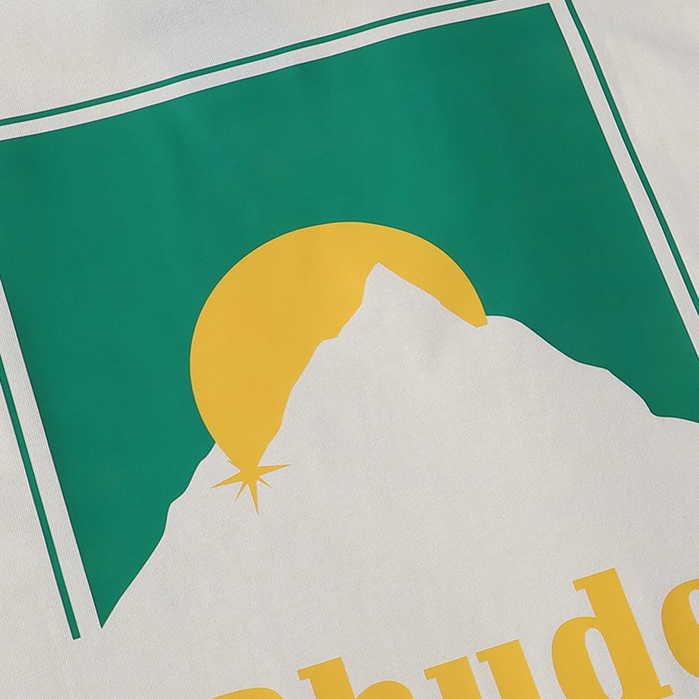 Rhude T-shirts Sunset Classic Print Cotton Casual Short Sleeve Men and Women