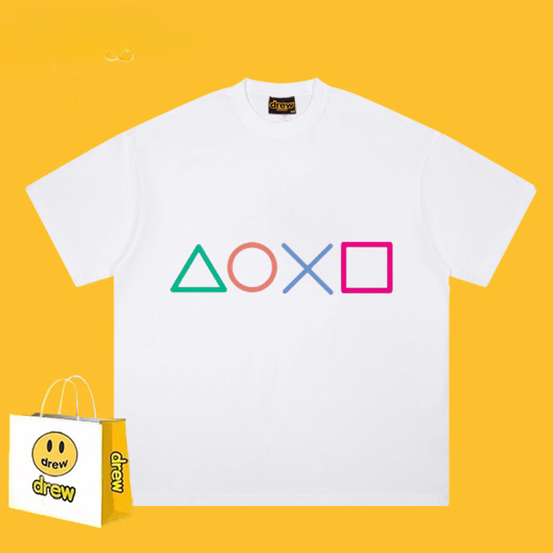 Drew T-shirts Smiley Face Symbol Printed T-shirt