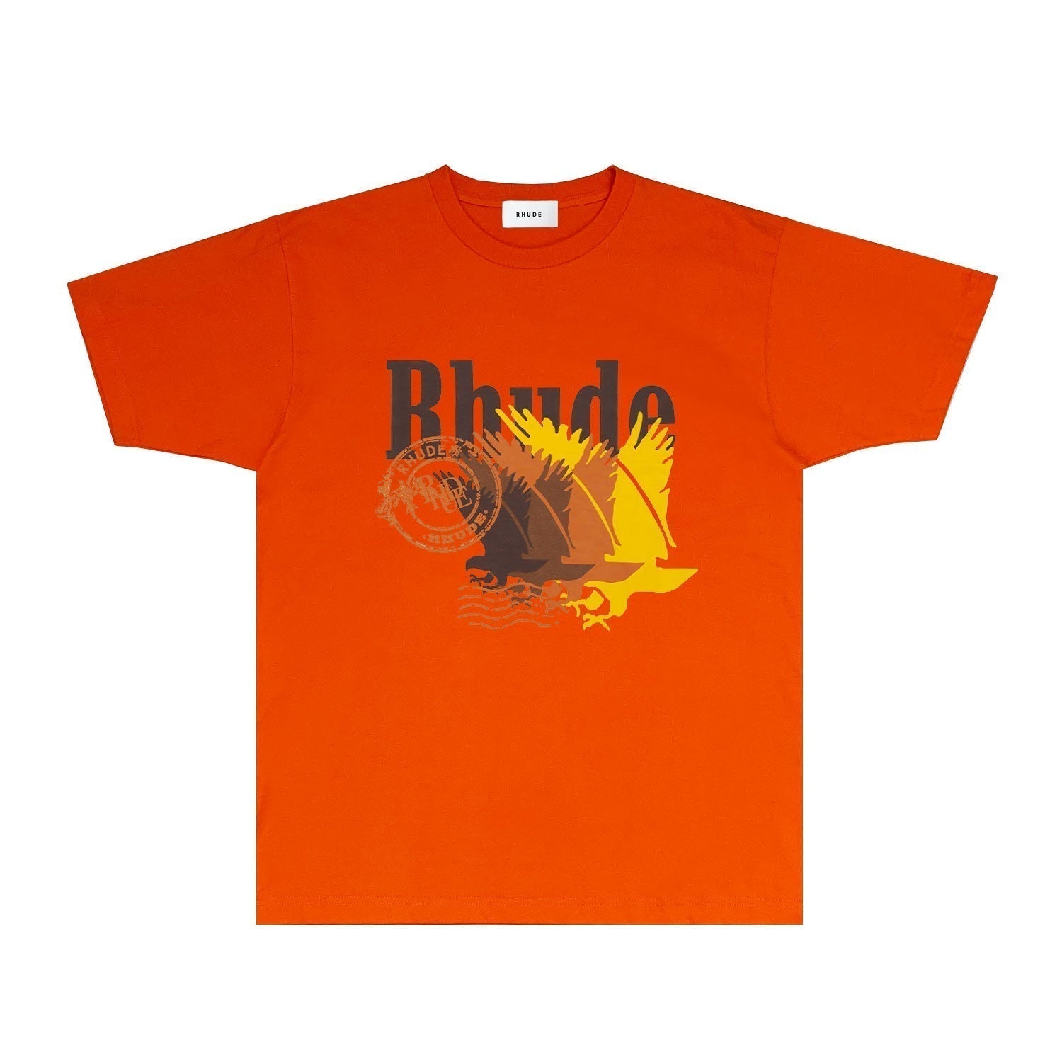 Rhude T-shirts Printed Trendy Pure Cotton