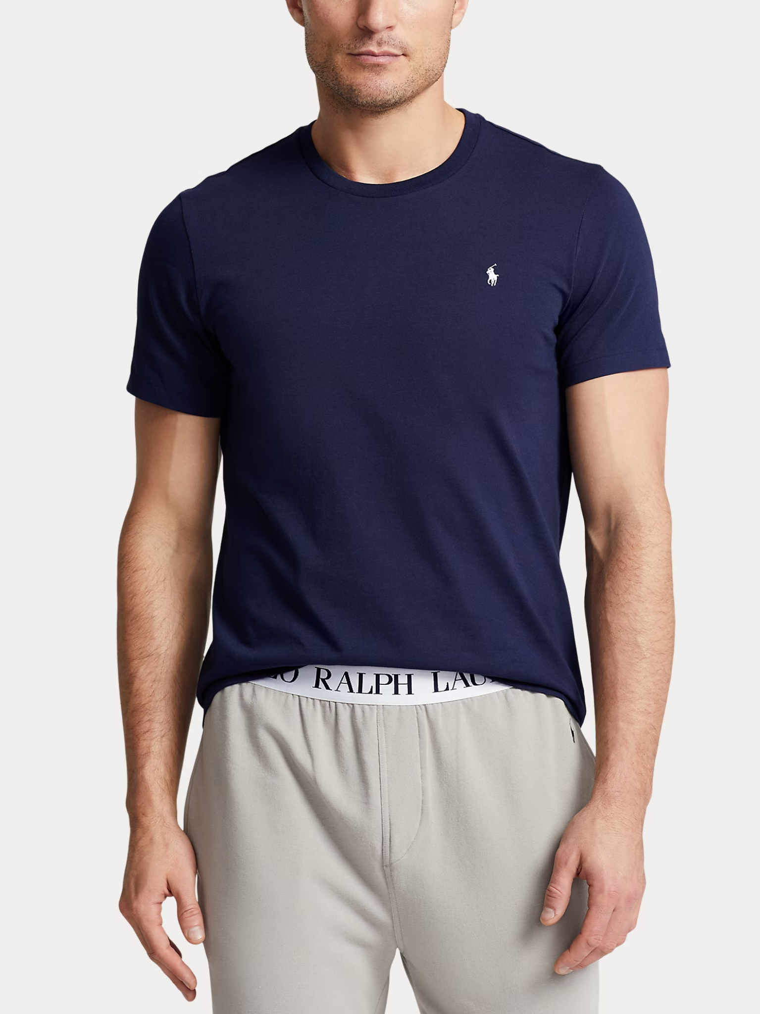 RALPH LAUREN Cotton Jersey Sleep T-shirt Cruise Navy