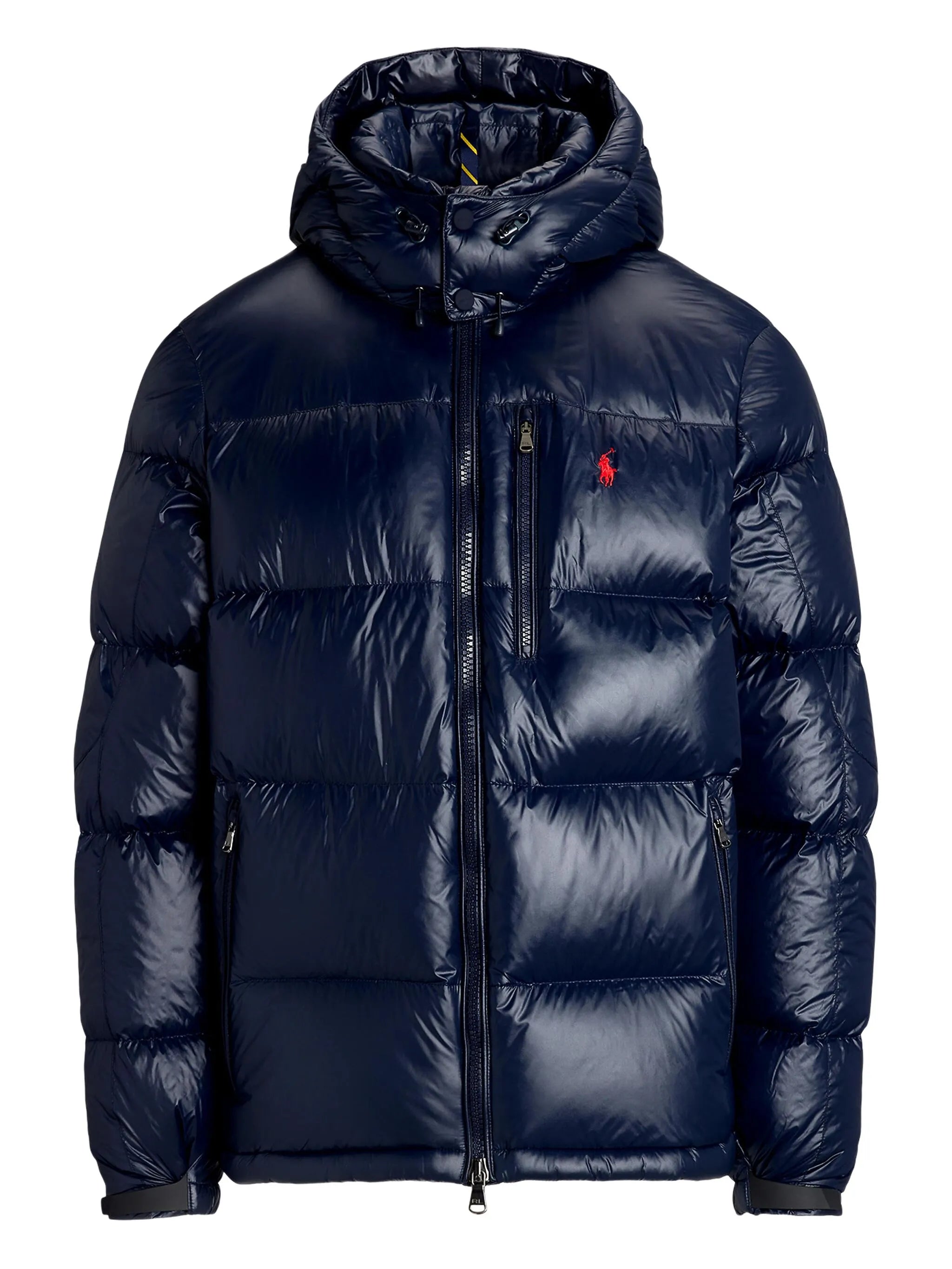 RALPH LAUREN Gorham Hooded Puffer Jacket Shiny Navy