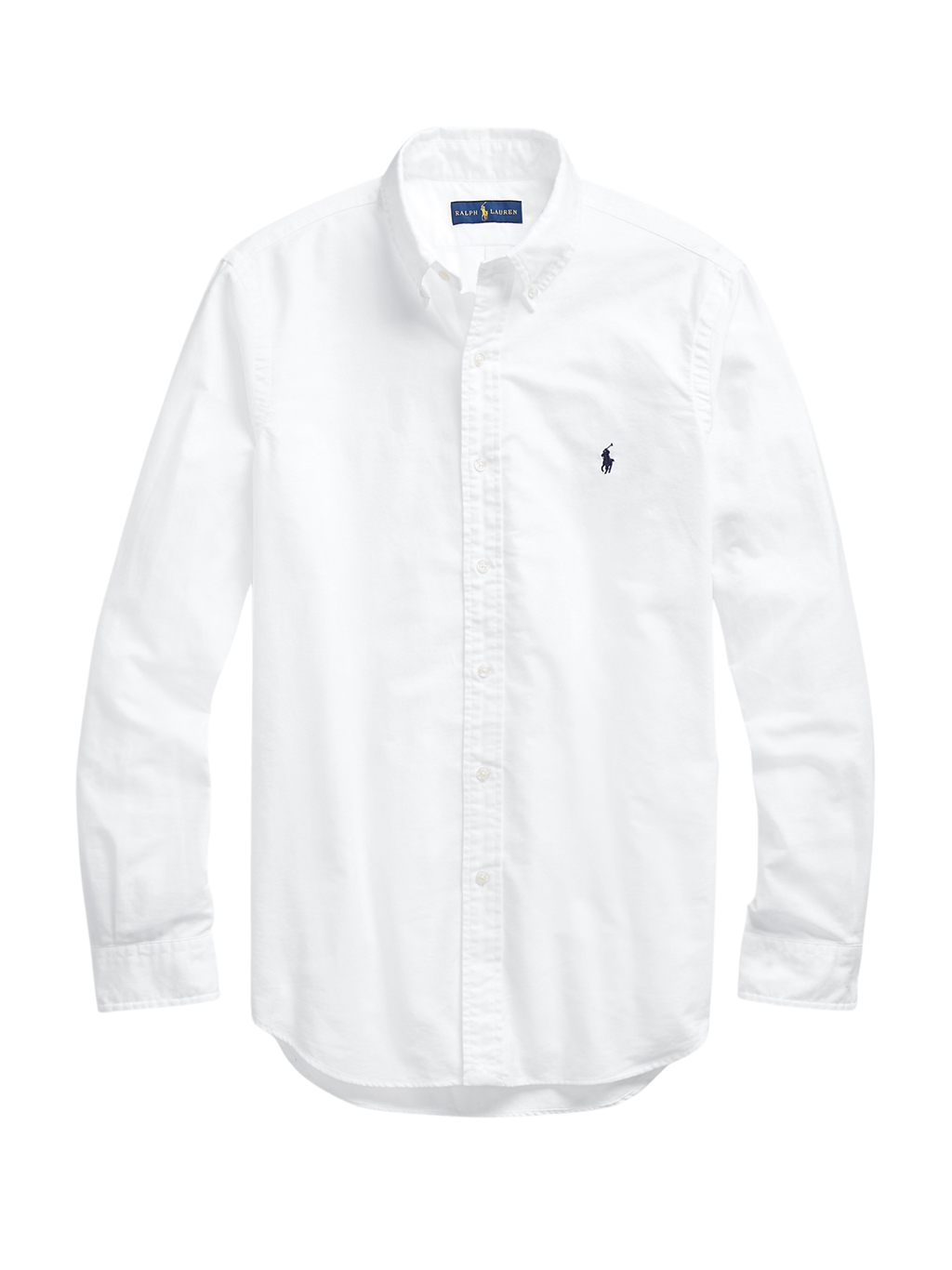 RALPH LAUREN Slim Fit Garment-Dyed Oxford Shirt White