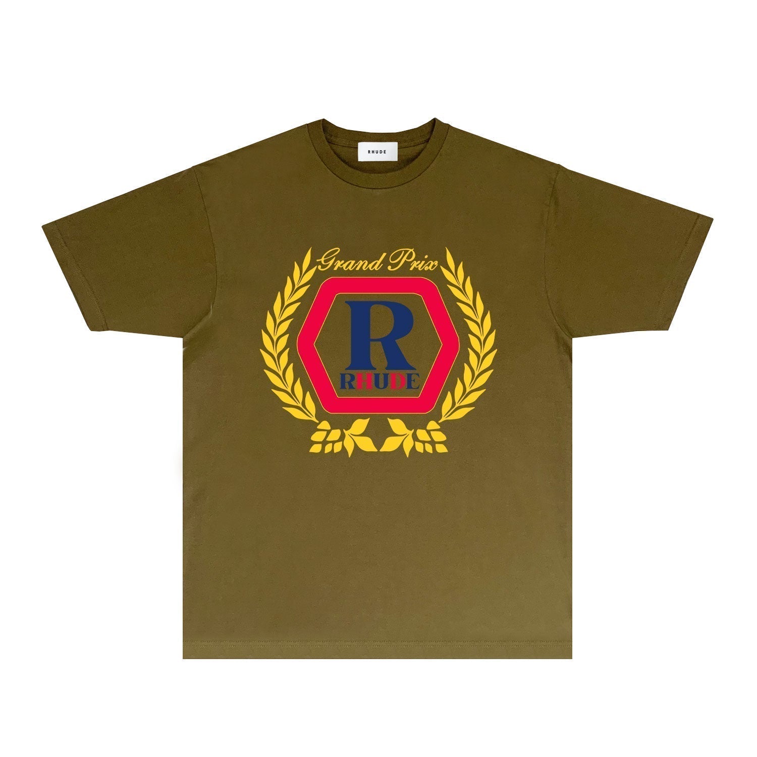 Rhude T-shirts Printed Trendy Pure Cotton
