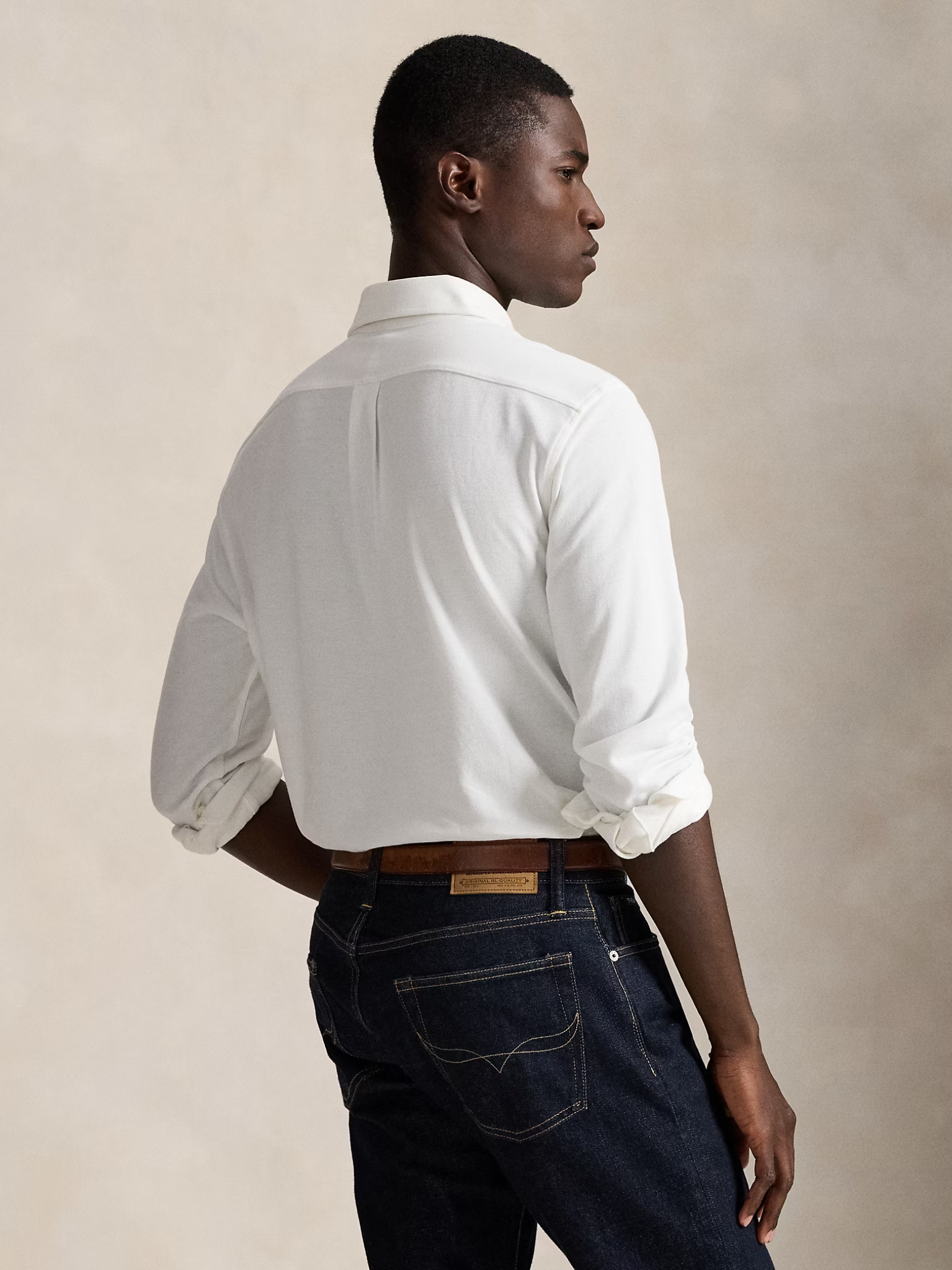 RALPH LAUREN Featherweight Mesh Shirt White
