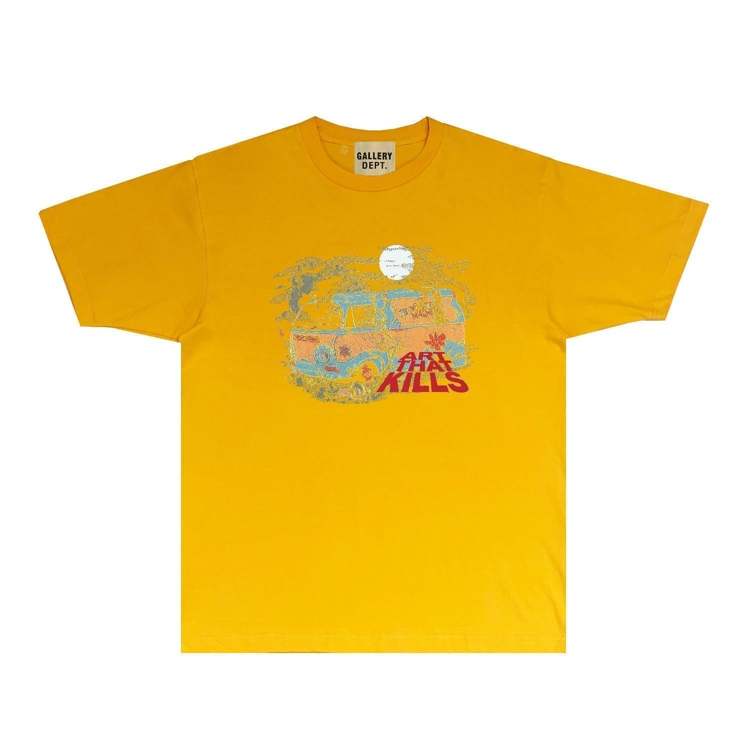 Gallery Dept T Shirt Retro Printed Loose Short-Sleeved Shirt