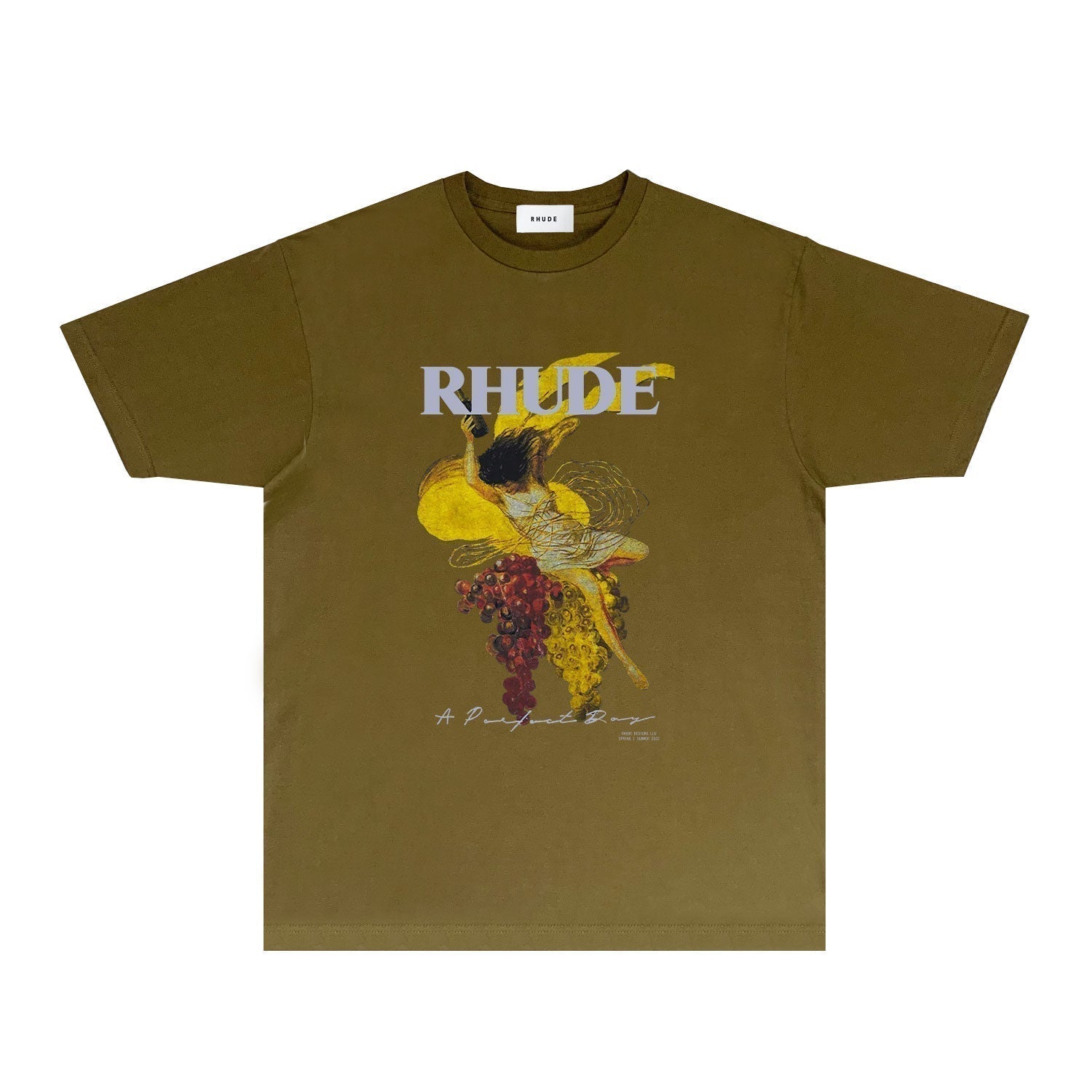 Rhude T-shirts Printed Trendy Pure Cotton