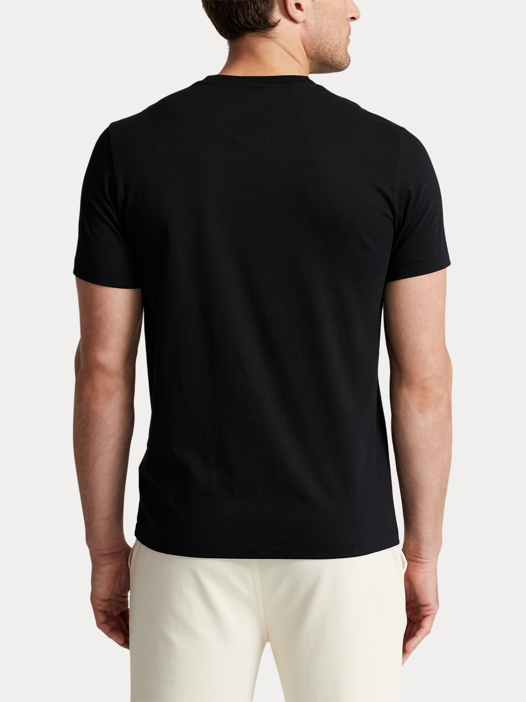 RALPH LAUREN Cotton Jersey Sleep T-shirt Polo Black
