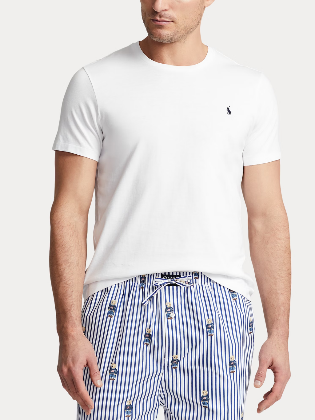RALPH LAUREN Cotton Jersey Sleep T-shirt White