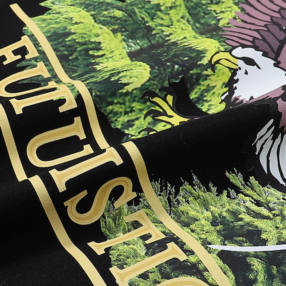 Rhude T-shirts Pandora Eagle Print Cotton Short Sleeve Men and Women