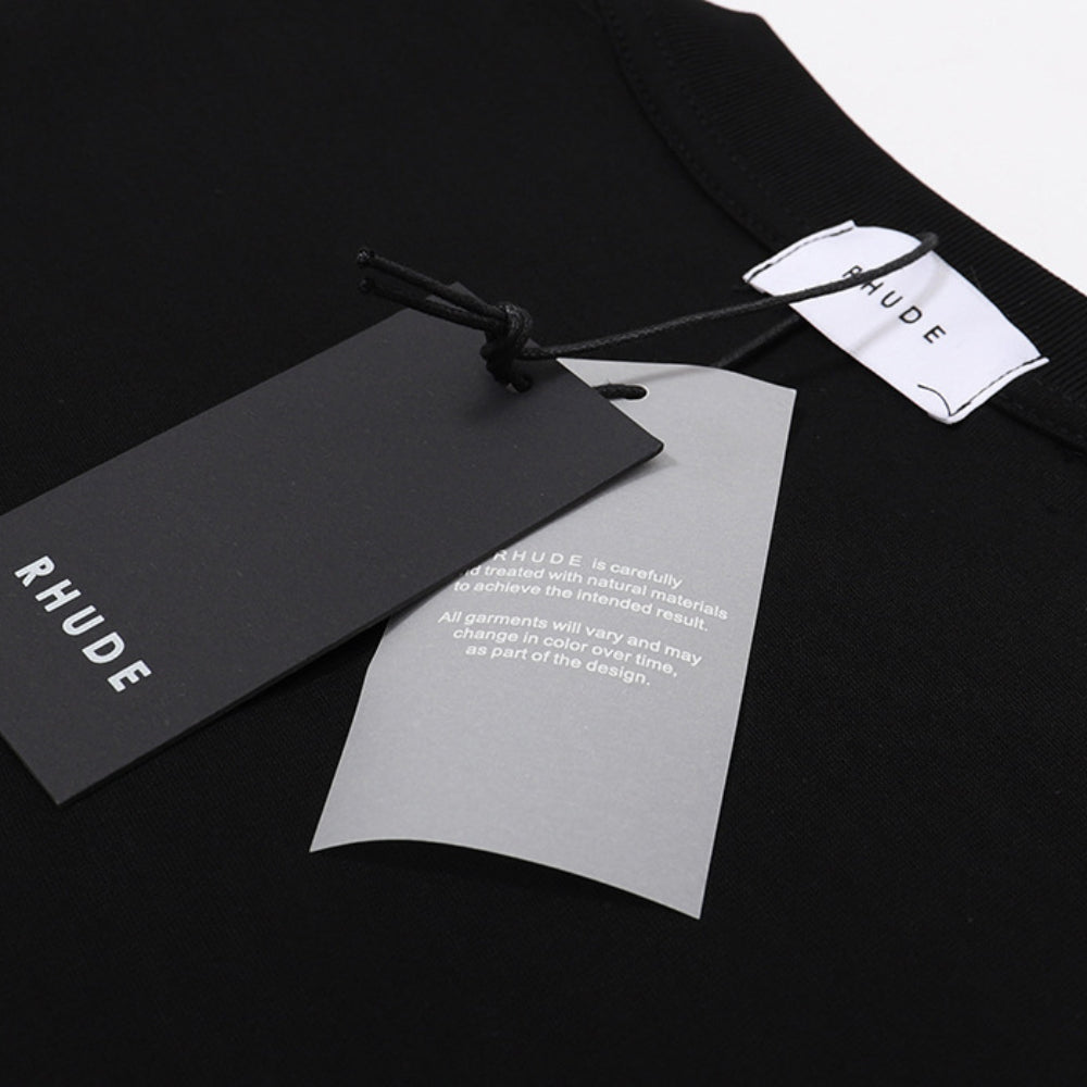 Rhude T-shirt Rose Mirror Print Short Sleeve T-shirt