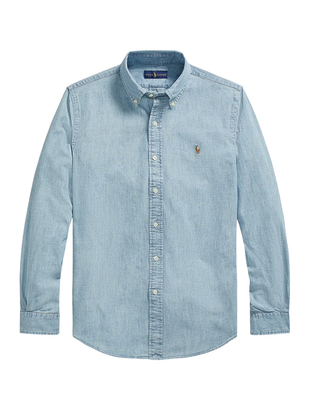 RALPH LAUREN Custom Fit Chambray Shirt Chambray