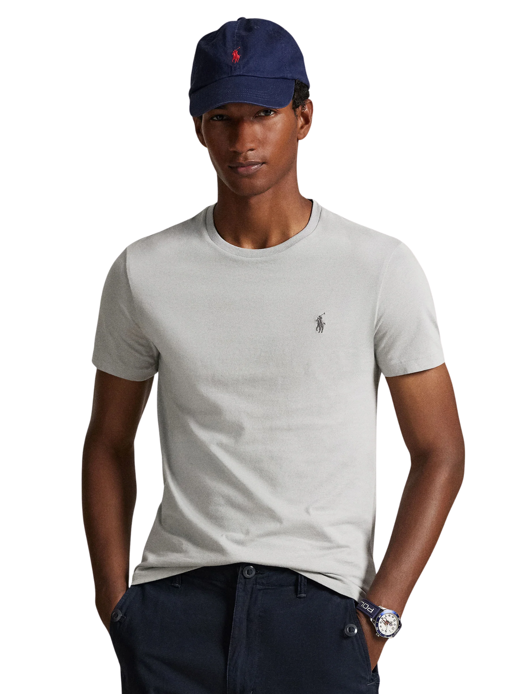 RALPH LAUREN Custom Slim Fit T-Shirt Grey