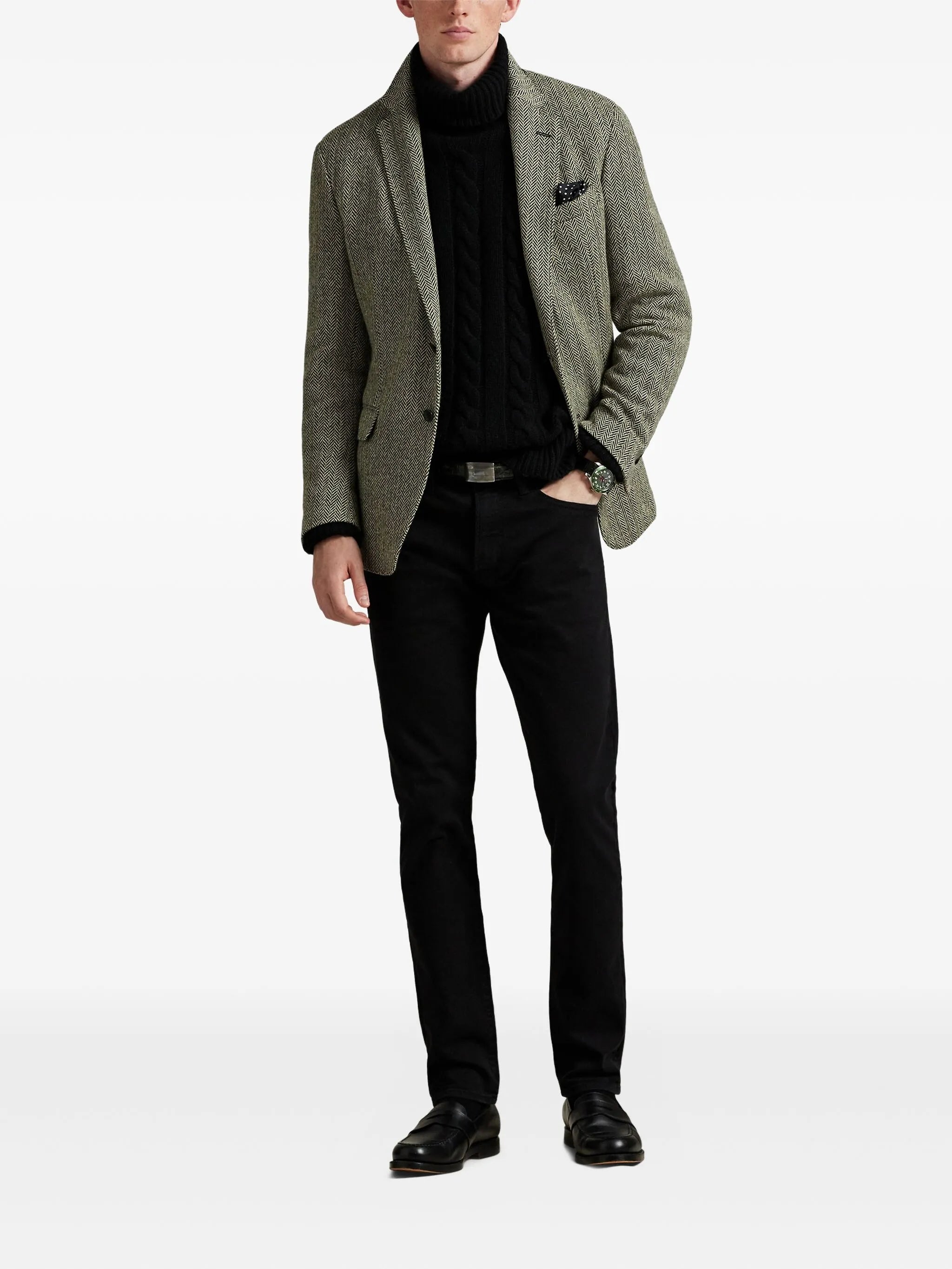 RALPH LAUREN Sullivan Full Length Slim Jeans Black