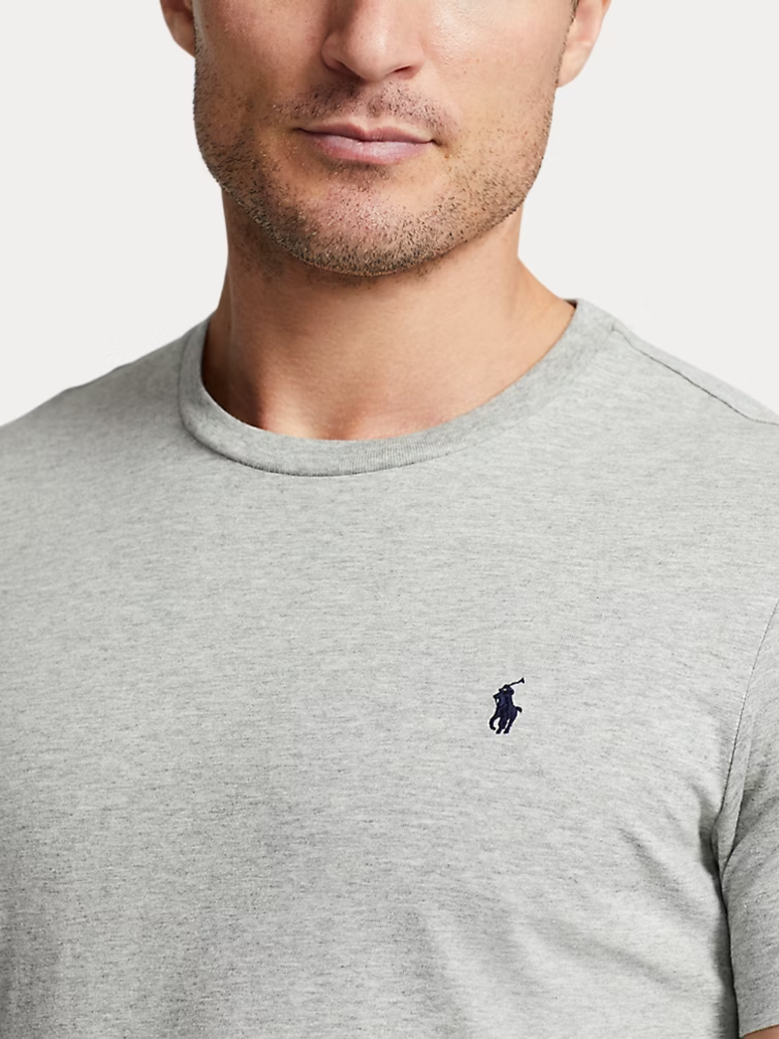 RALPH LAUREN Cotton Jersey Sleep T-shirt Andover Heather