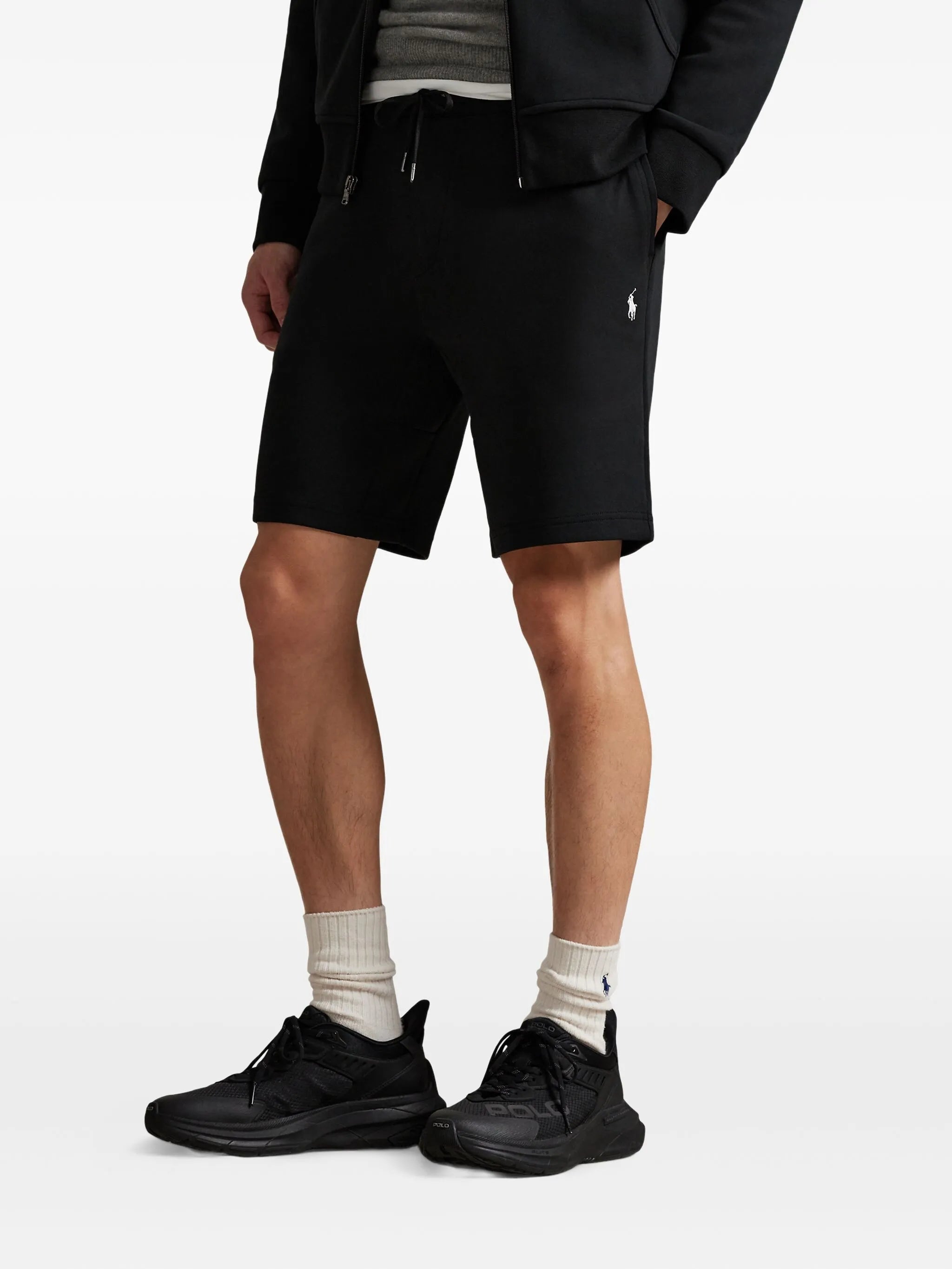 RALPH LAUREN Double-Knit Shorts Black