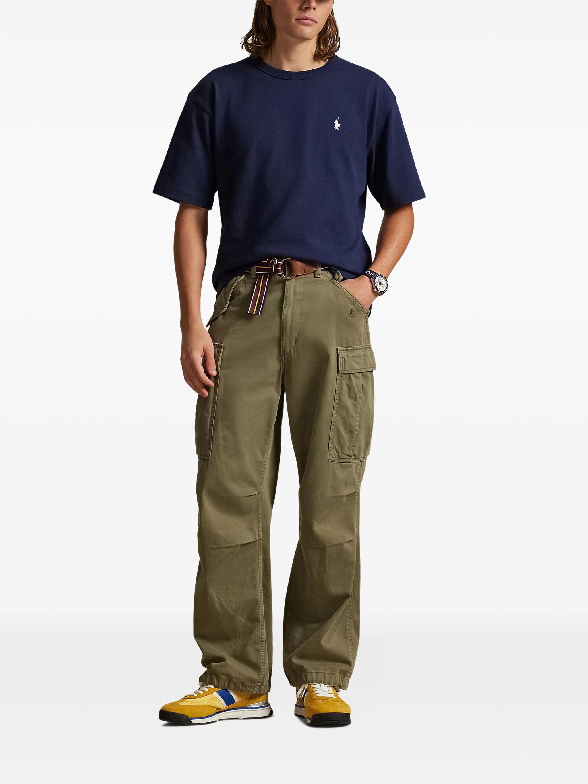 RALPH LAUREN Relaxed Fit Logo Jersey T-Shirt Navy