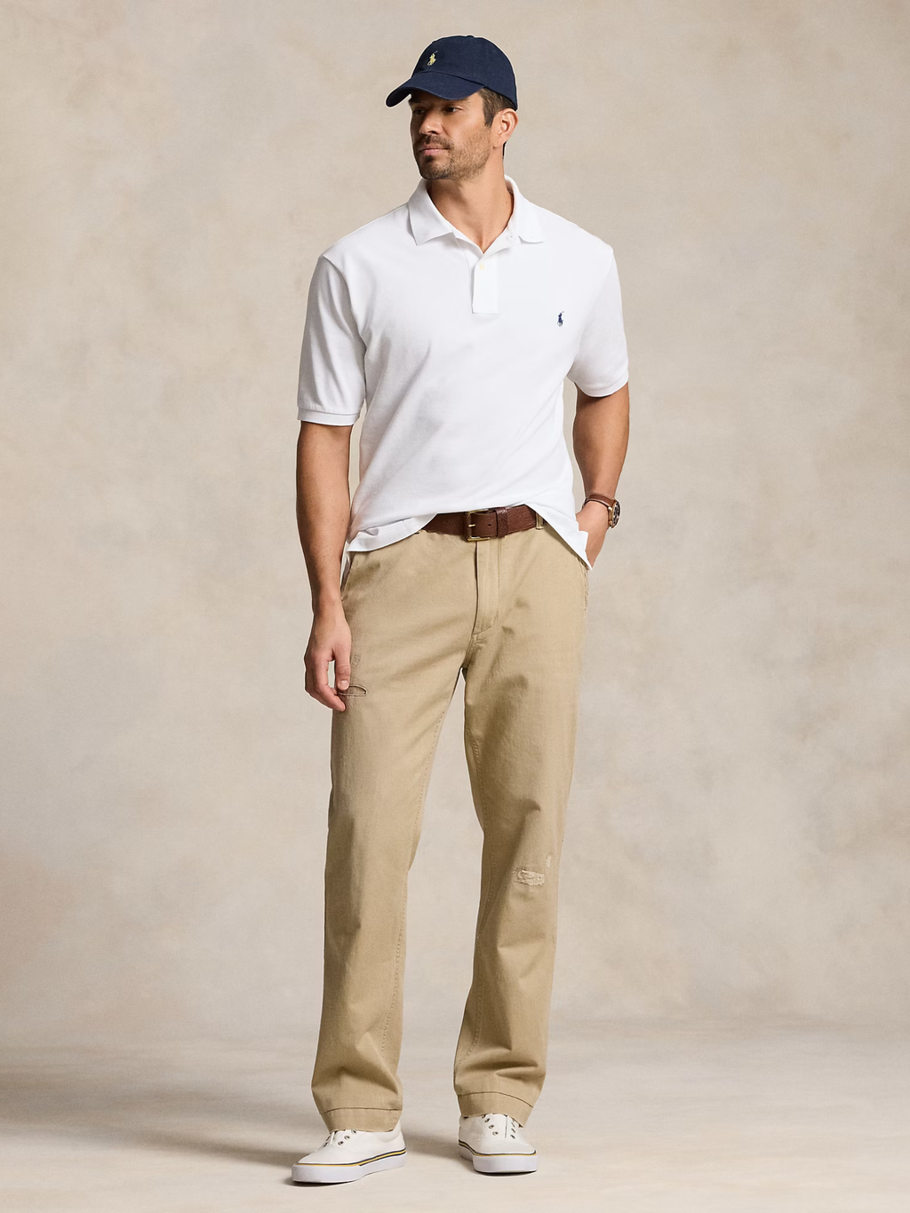 RALPH LAUREN The Iconic Mesh Polo Shirt White