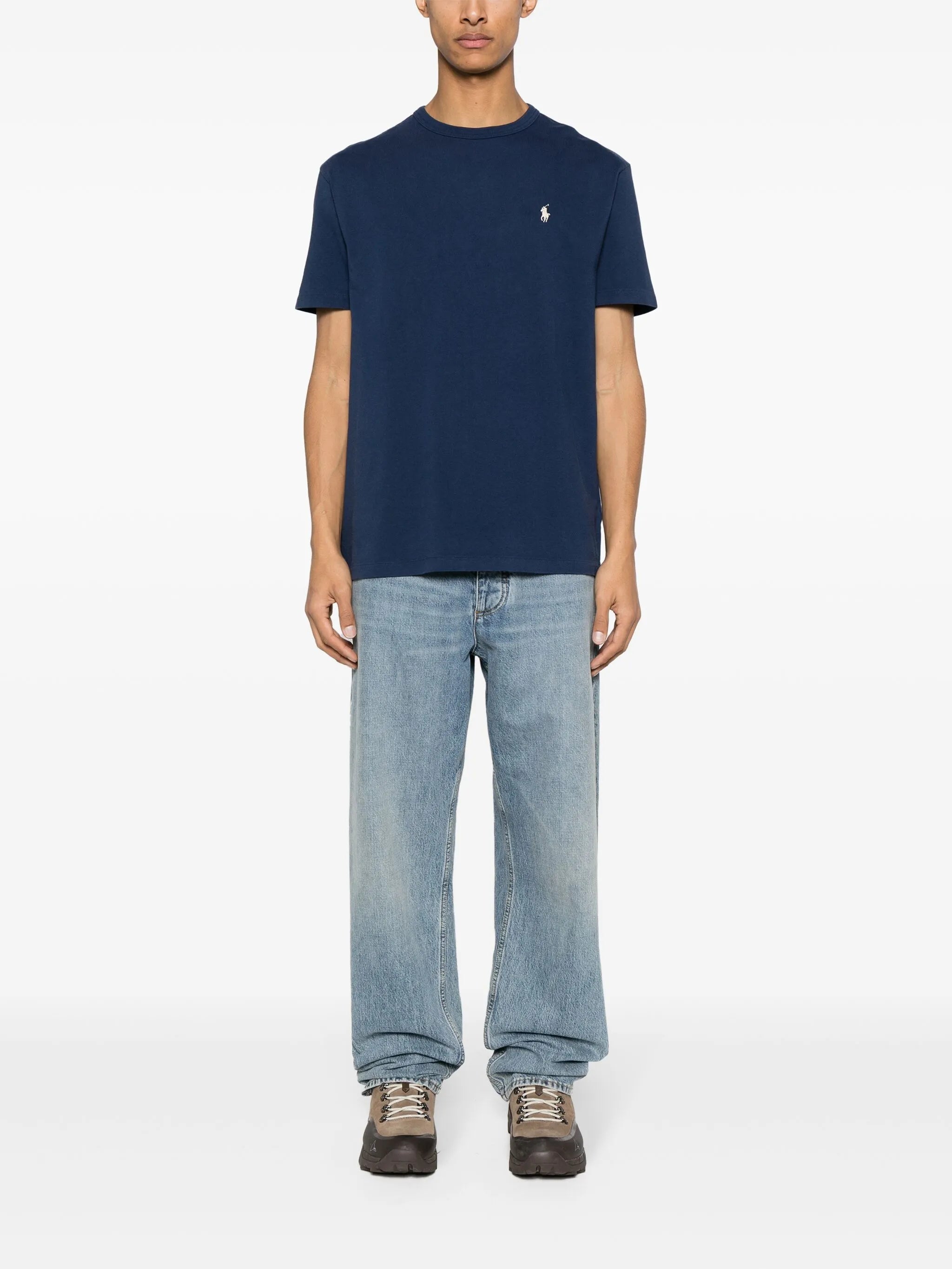 RALPH LAUREN Classic Fit Jersey T-Shirt Navy