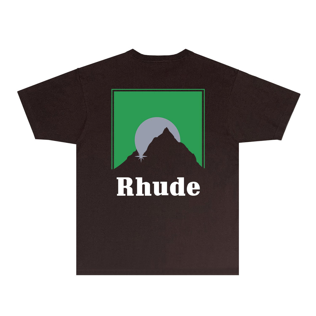 Rhude T-shirts Printed Trendy Pure Cotton