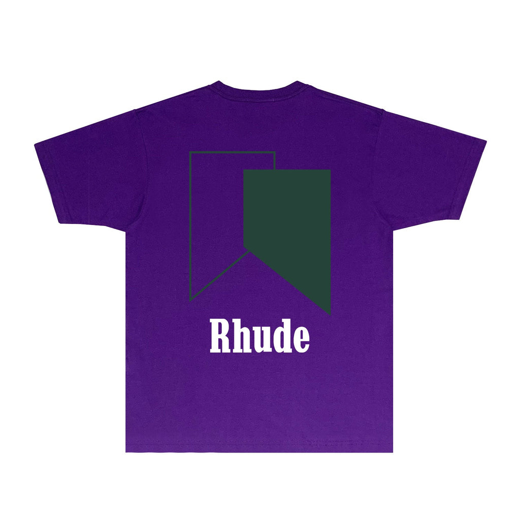 Rhude T-shirts Printed Trendy Pure Cotton