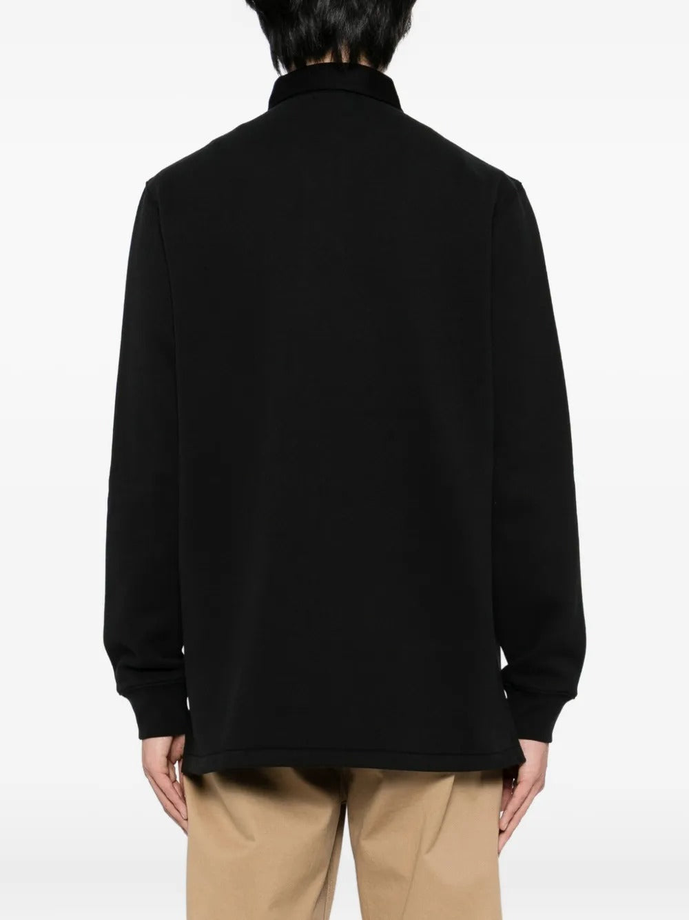 RALPH LAUREN Long Sleeved Rugby Sweatshirt Black