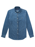 RALPH LAUREN Slim Fit Oxford Shirt Denim