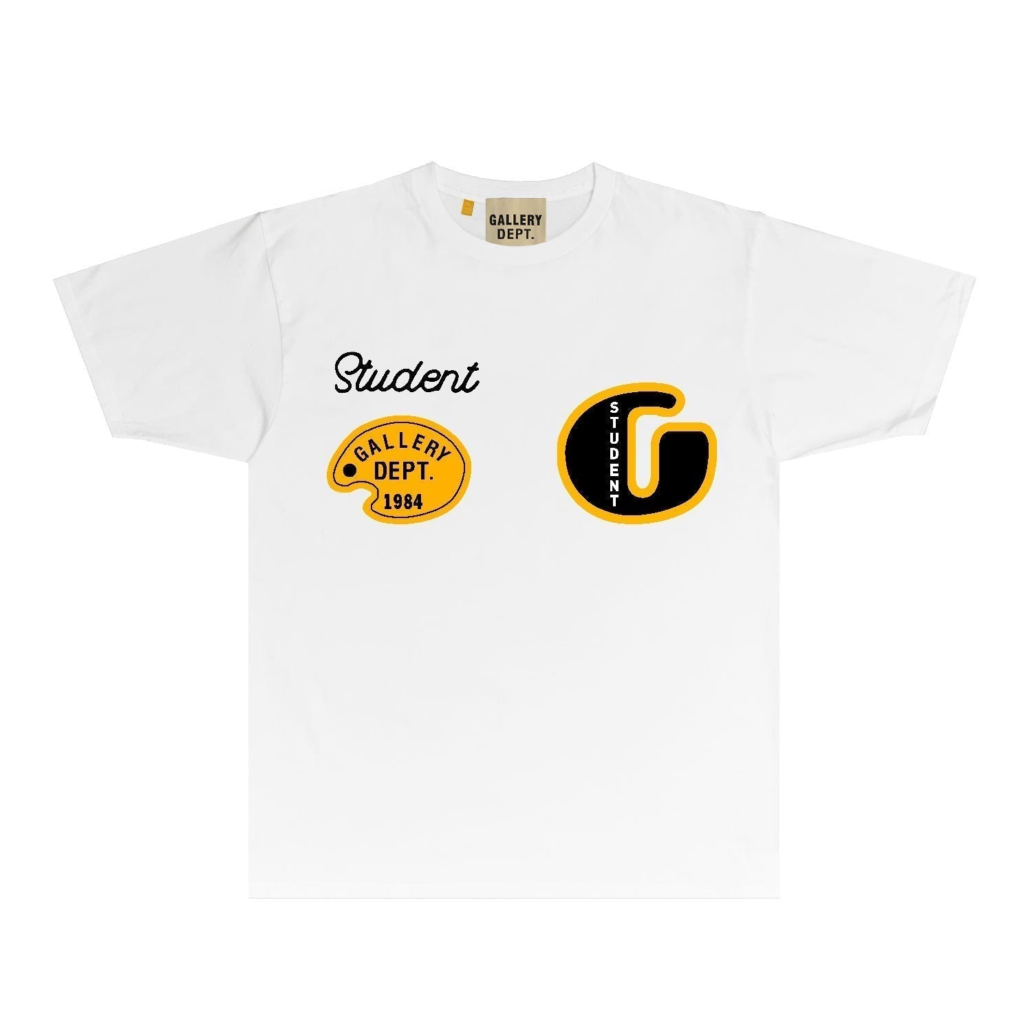 Gallery Dept T Shirt Retro Printed Loose Short-Sleeved Shirt