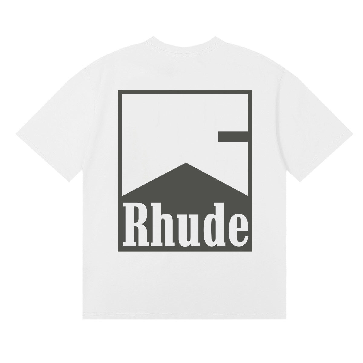 Rhude T-shirts Printed Cotton Crew Neck Short Sleeve Men and Women
