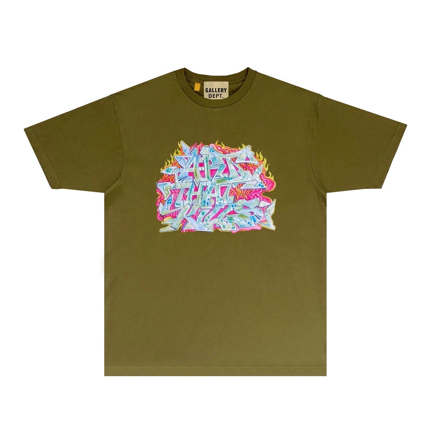 Gallery Dept T Shirt Retro Printed Loose Short-Sleeved Shirt