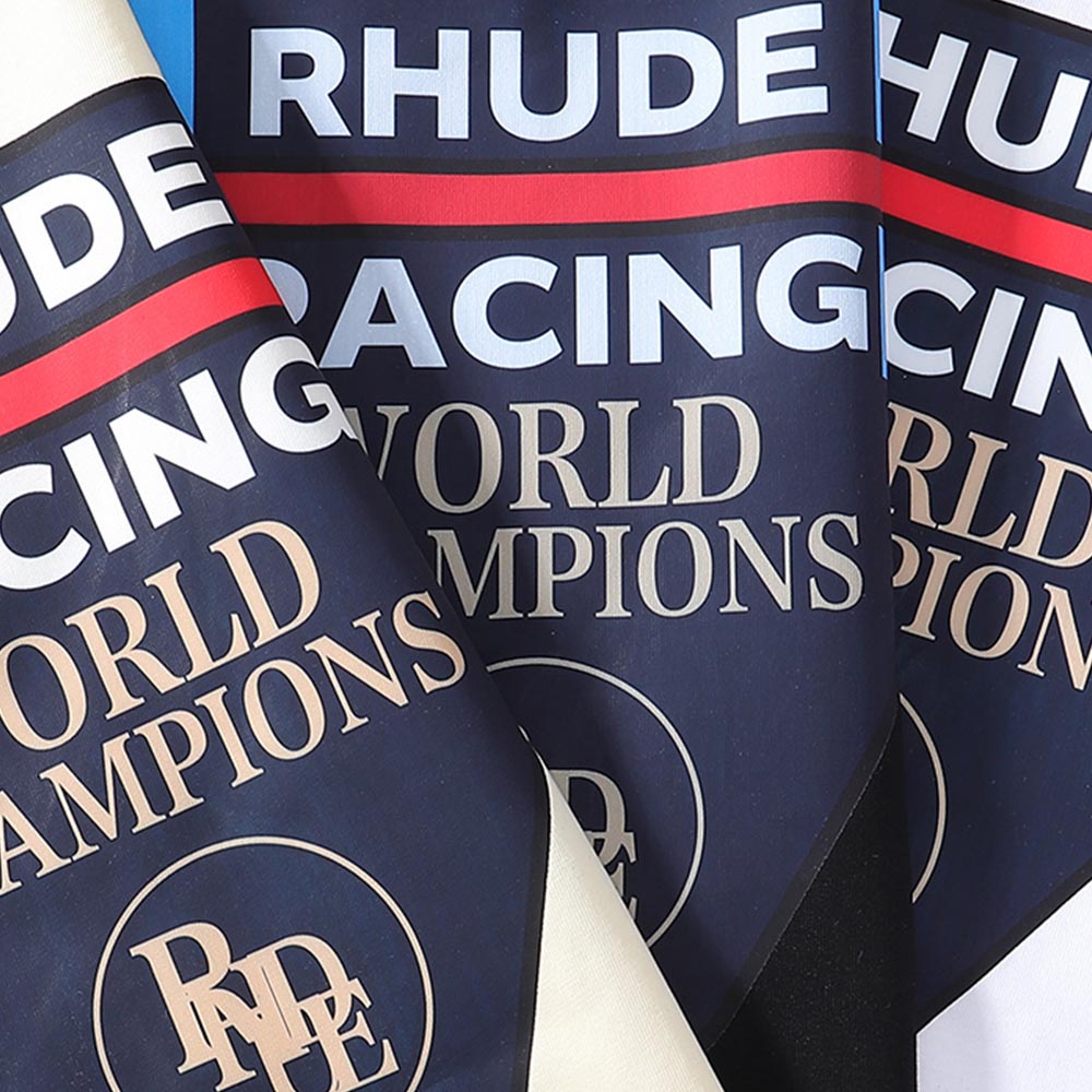 Rhude T-shirts World Champion Commemorative Cotton Casual Short Sleeve Men and Women
