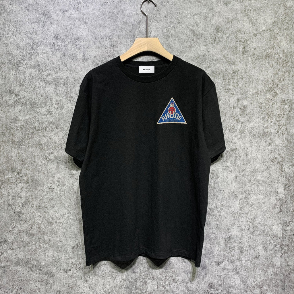 Rhude T-shirts Printed Trendy Pure Cotton