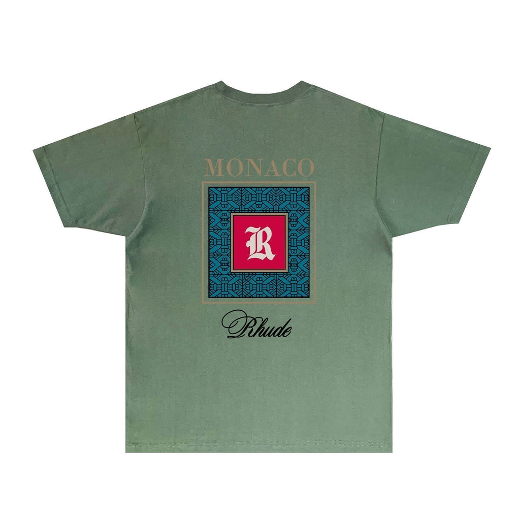 Rhude T-shirts Printed Trendy Pure Cotton
