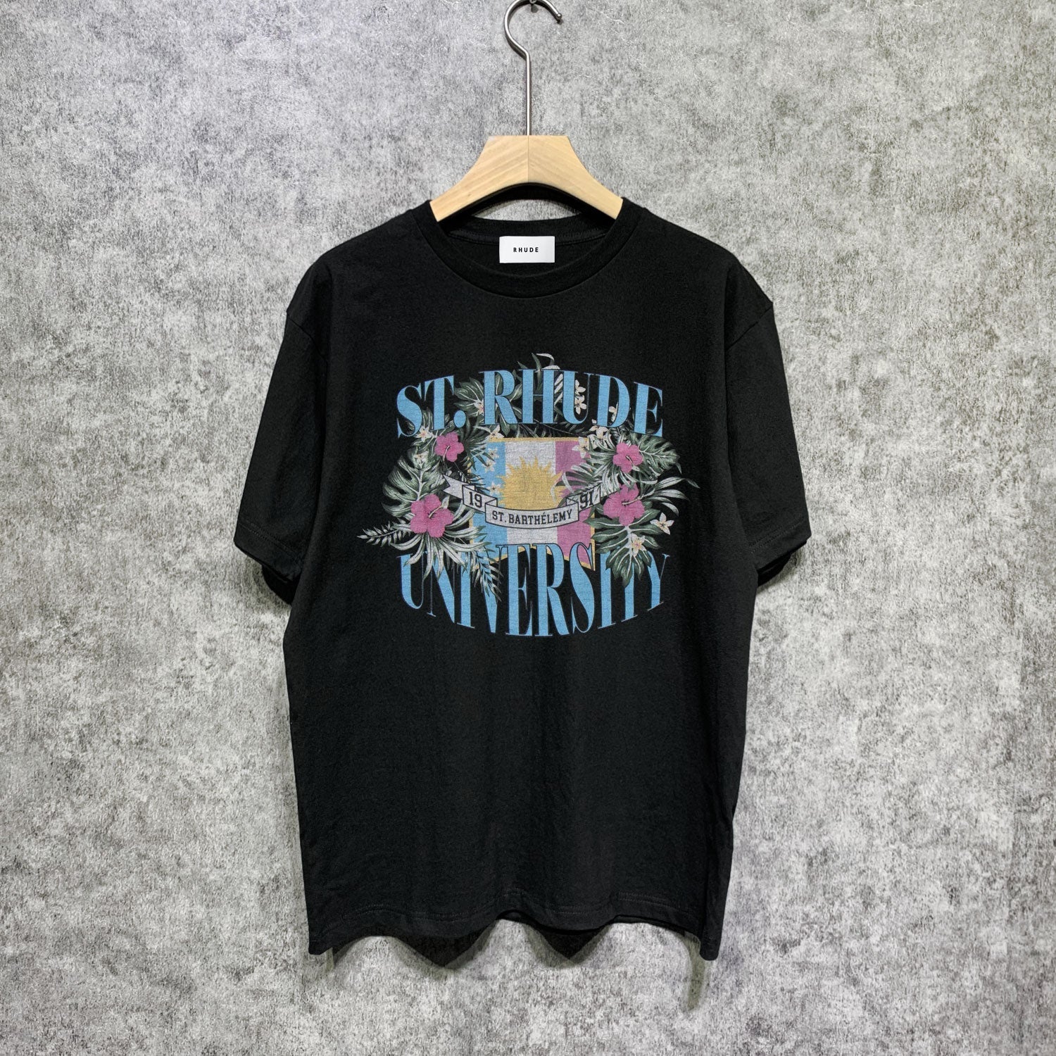 Rhude T-shirts Printed Trendy Pure Cotton