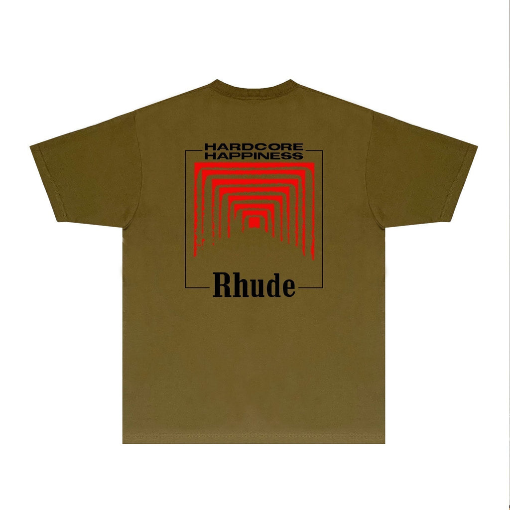 Rhude T-shirts Printed Trendy Pure Cotton