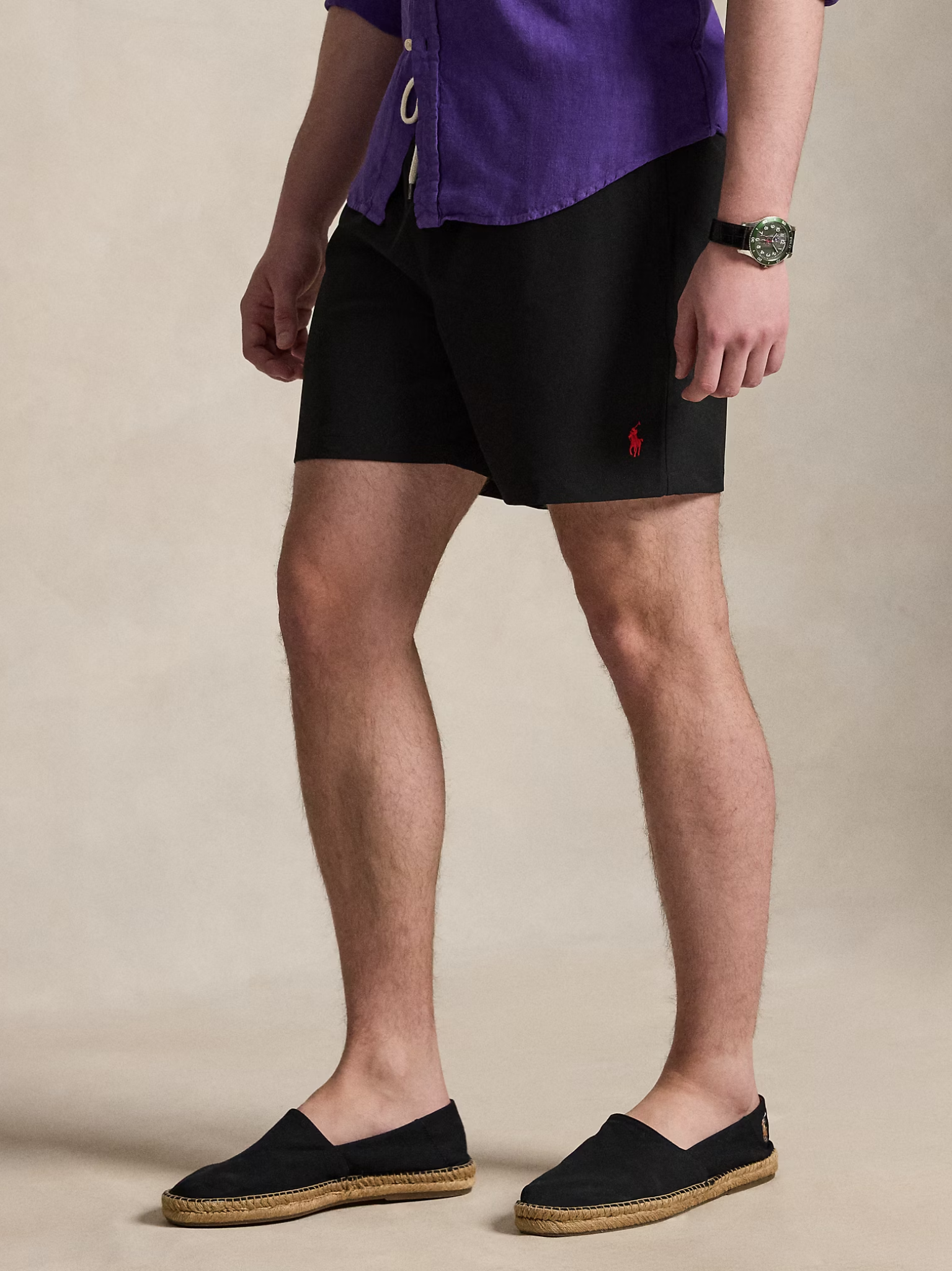 RALPH LAUREN Traveller Swimming Trunks Polo Black