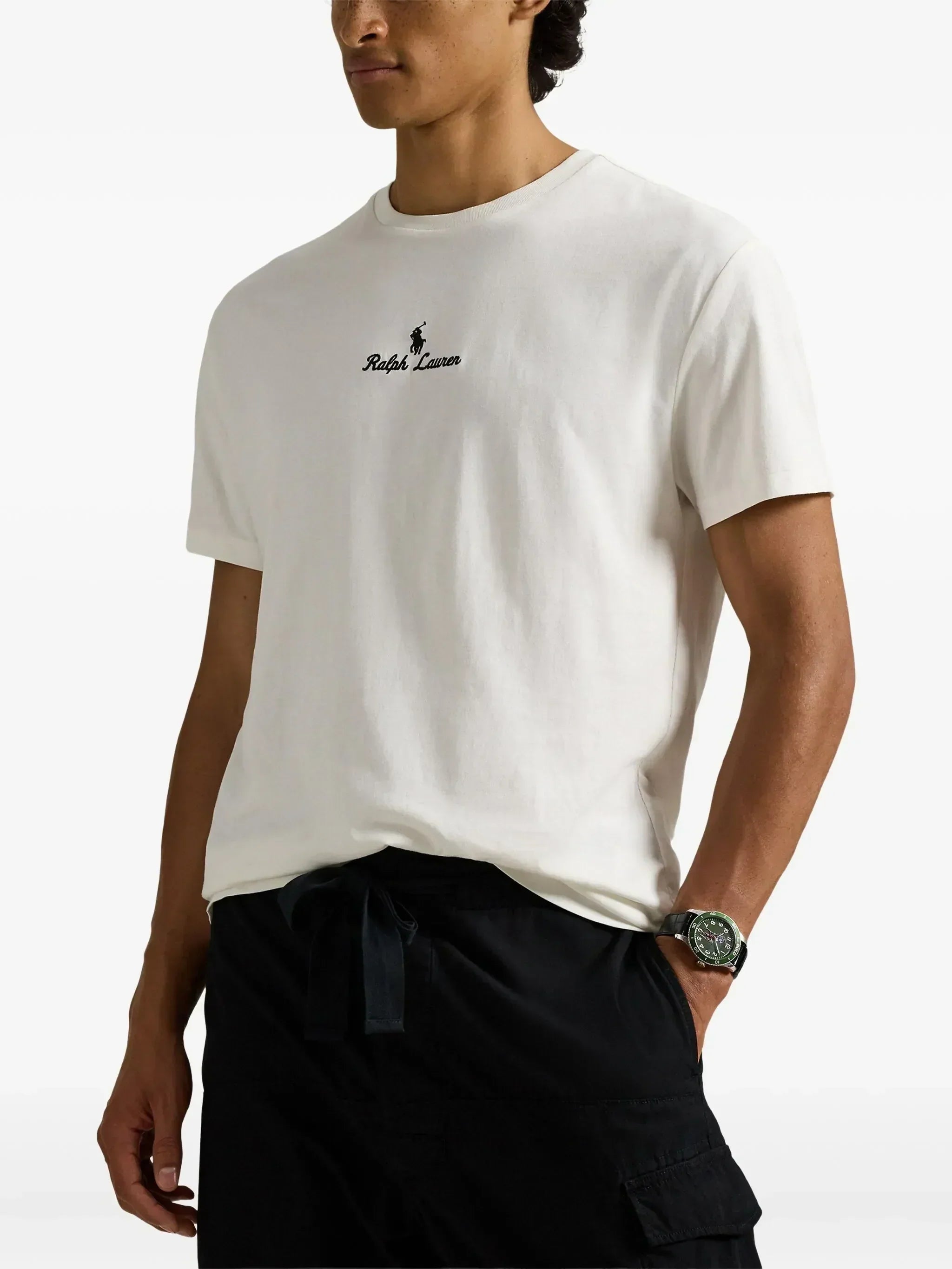 RALPH LAUREN Classic Fit Logo Jersey T-Shirt White