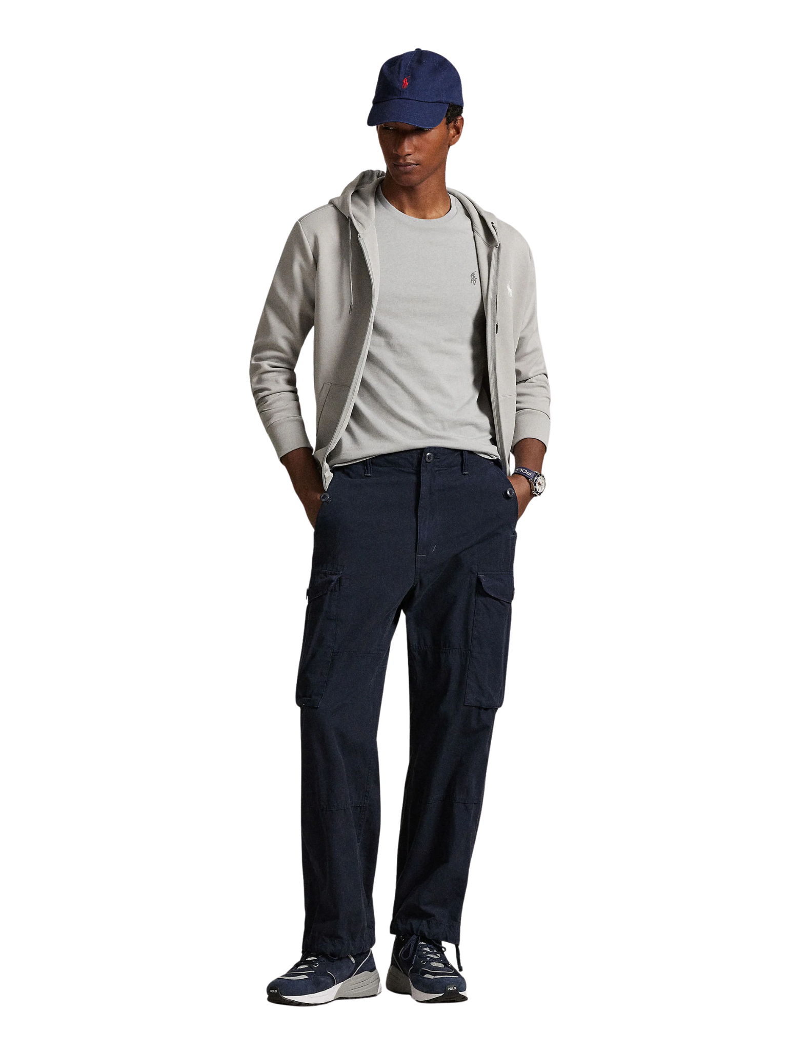 RALPH LAUREN Custom Slim Fit T-Shirt Grey