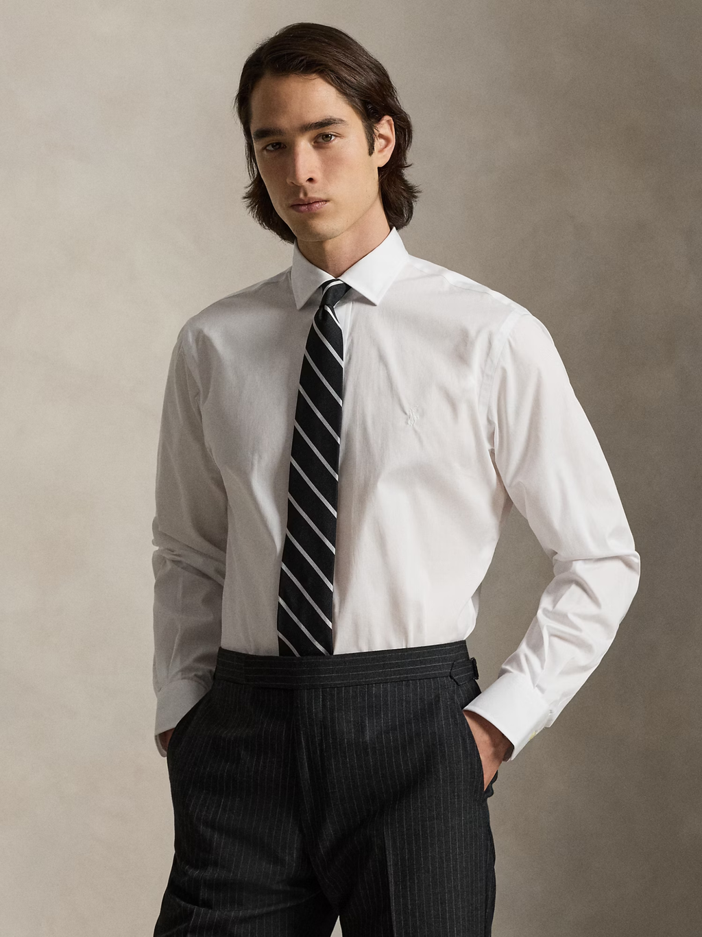 RALPH LAUREN Custom Fit Poplin Shirt White