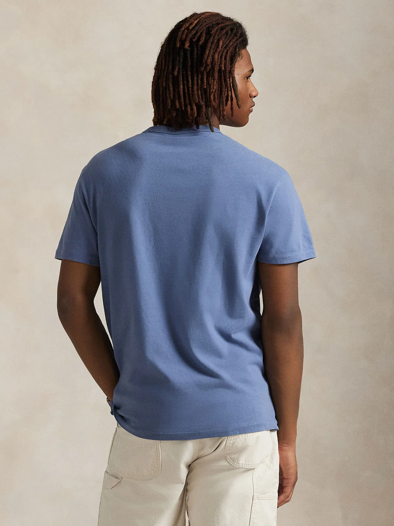 RALPH LAUREN Classic Fit Jersey T-Shirt Blue