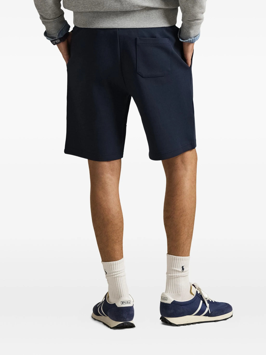 RALPH LAUREN Double-Knit Shorts Navy
