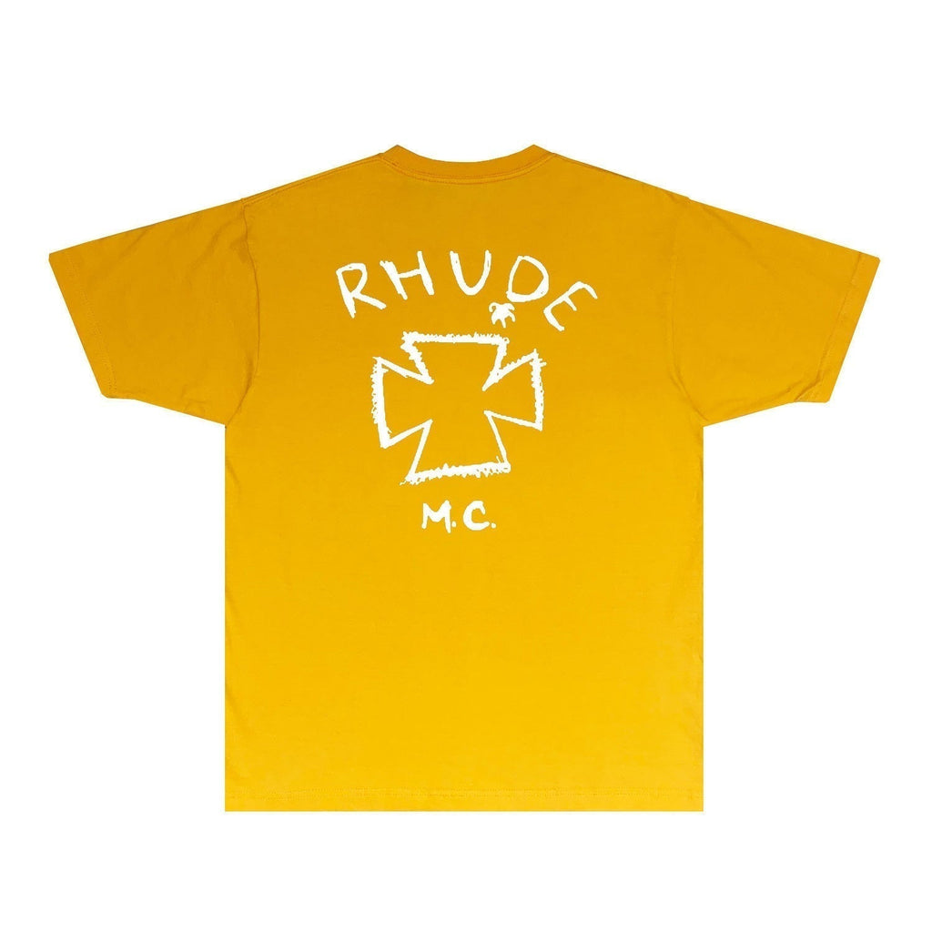 Rhude T-shirts Printed Trendy Pure Cotton