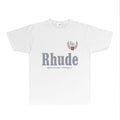 Rhude T-shirts Printed Trendy Pure Cotton
