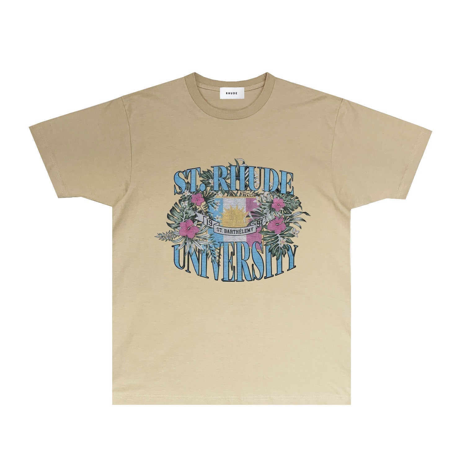 Rhude T-shirts Printed Trendy Pure Cotton