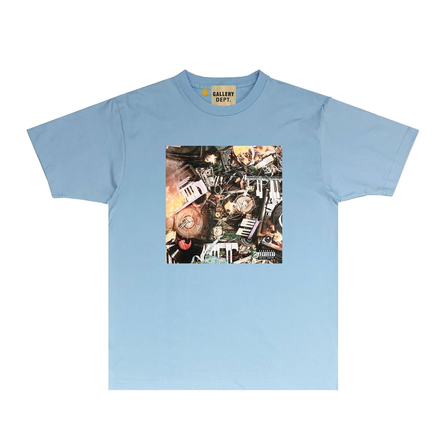 Gallery Dept T Shirt Retro Printed Loose Short-Sleeved Shirt