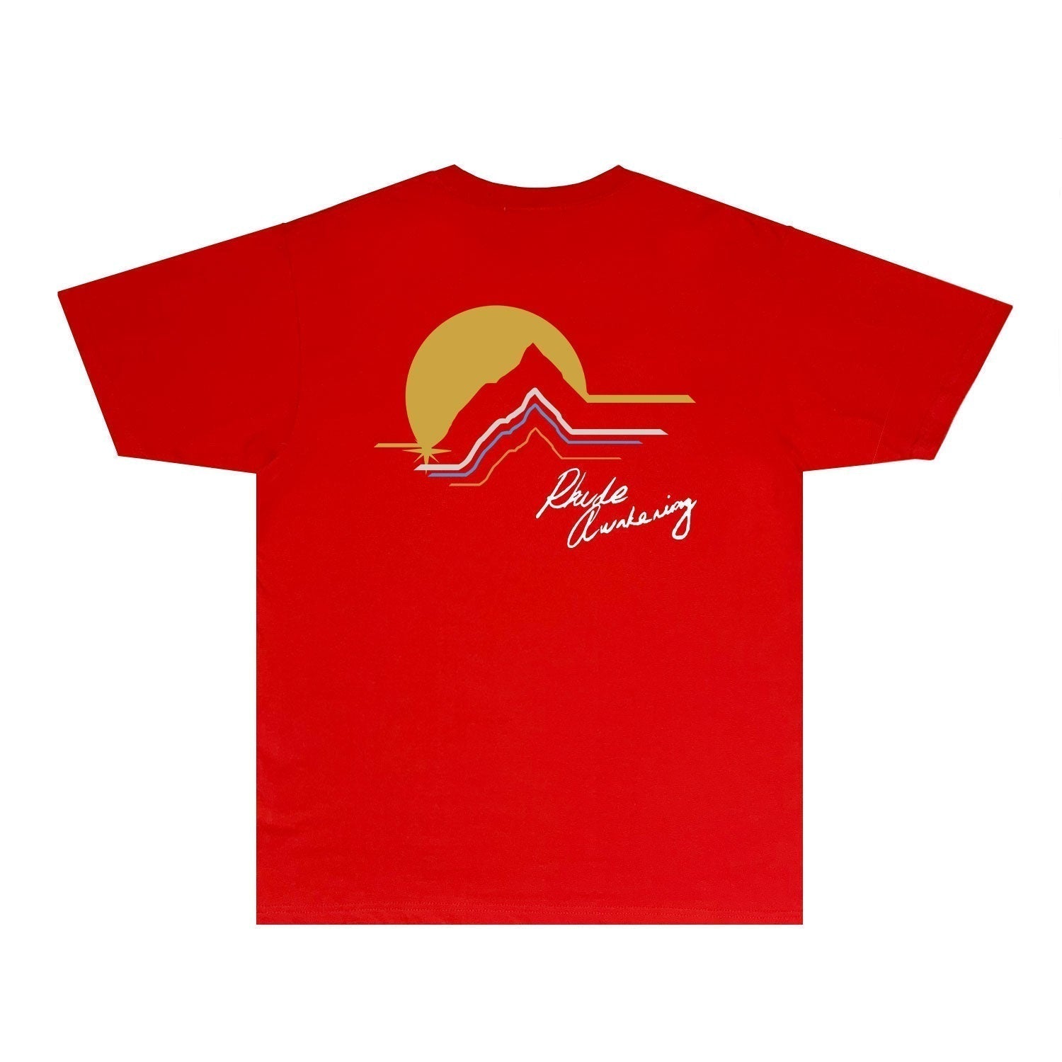 Rhude T-shirts Printed Trendy Pure Cotton
