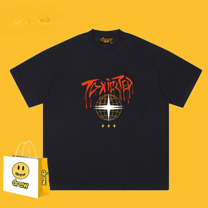 Drew T-shirts Short Sleeve Earth Print T-shirt