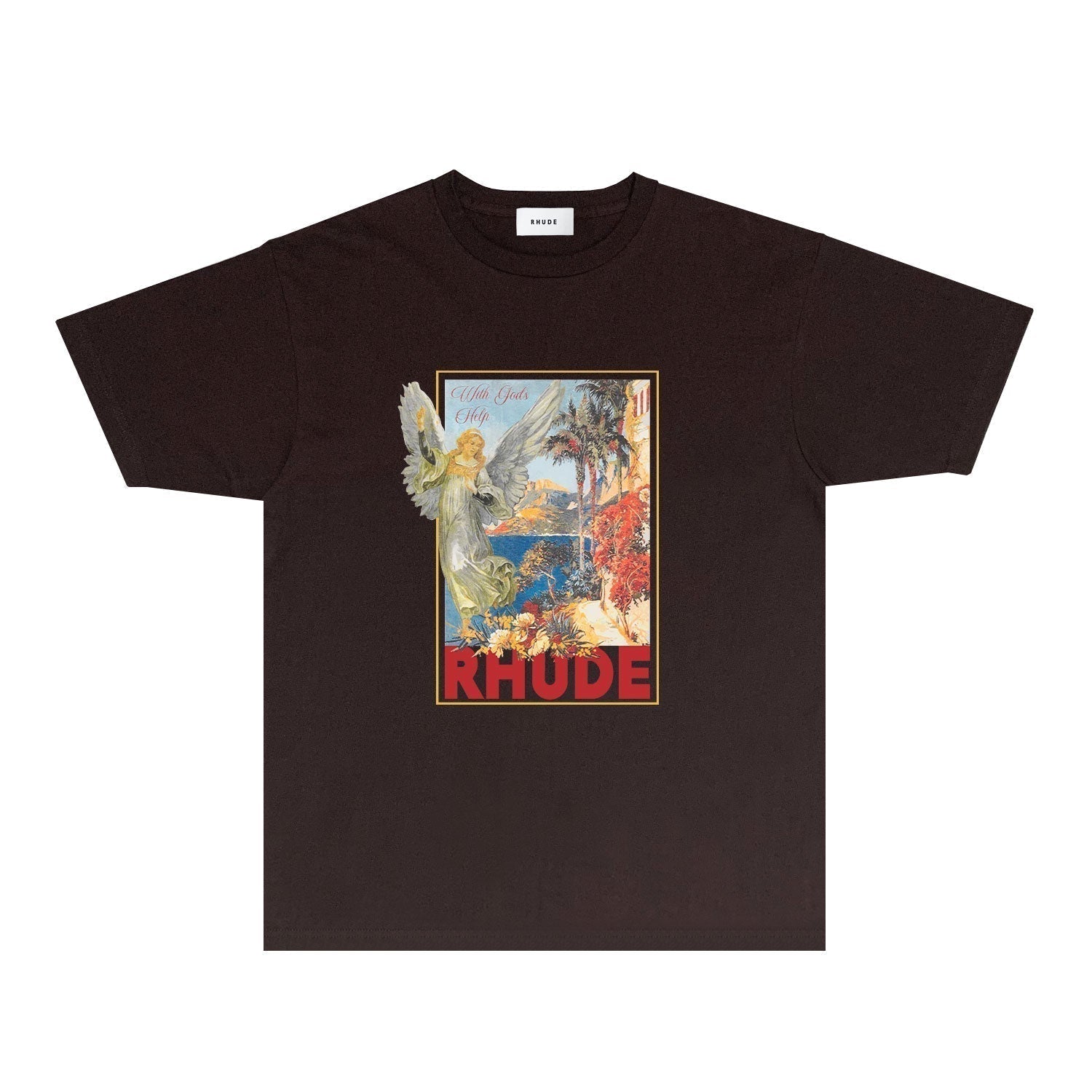 Rhude T-shirts Printed Trendy Pure Cotton