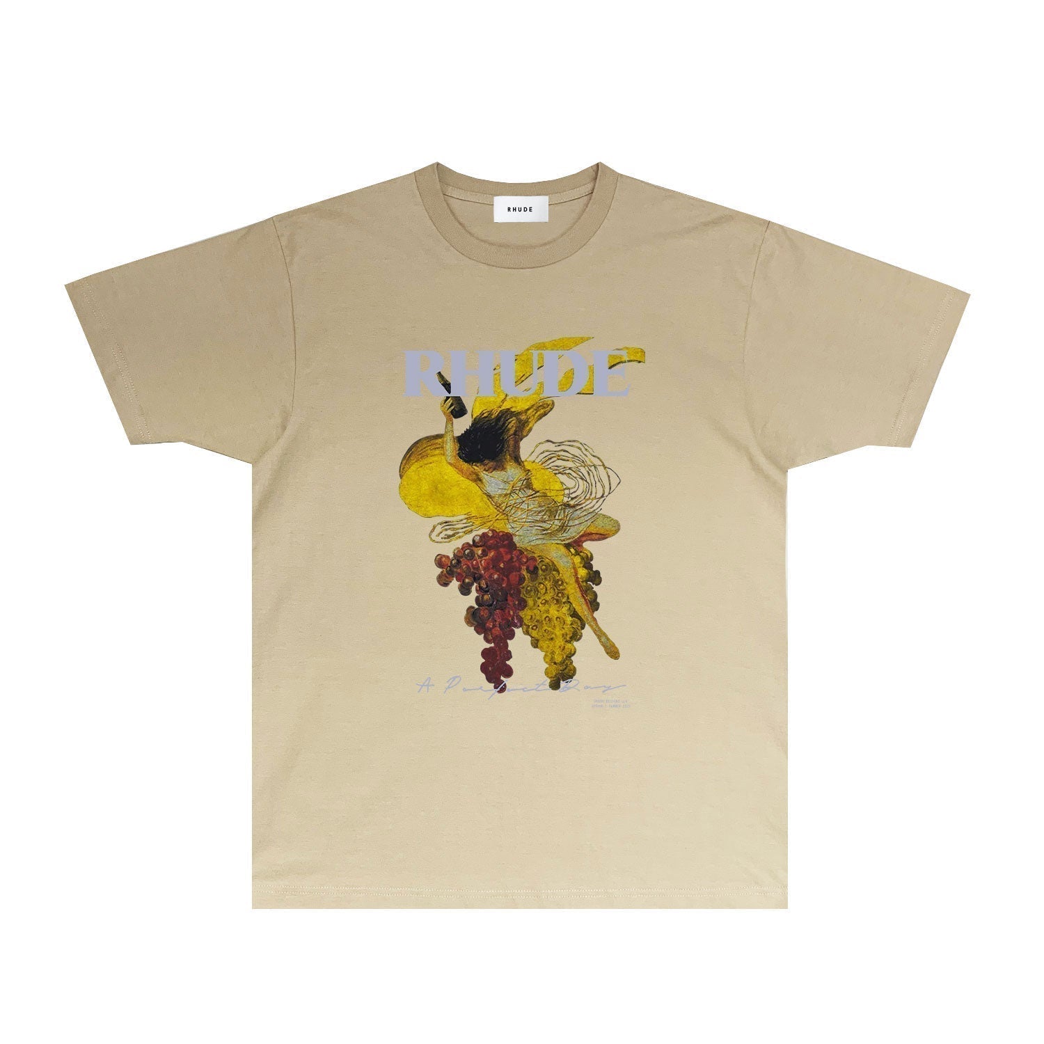 Rhude T-shirts Printed Trendy Pure Cotton