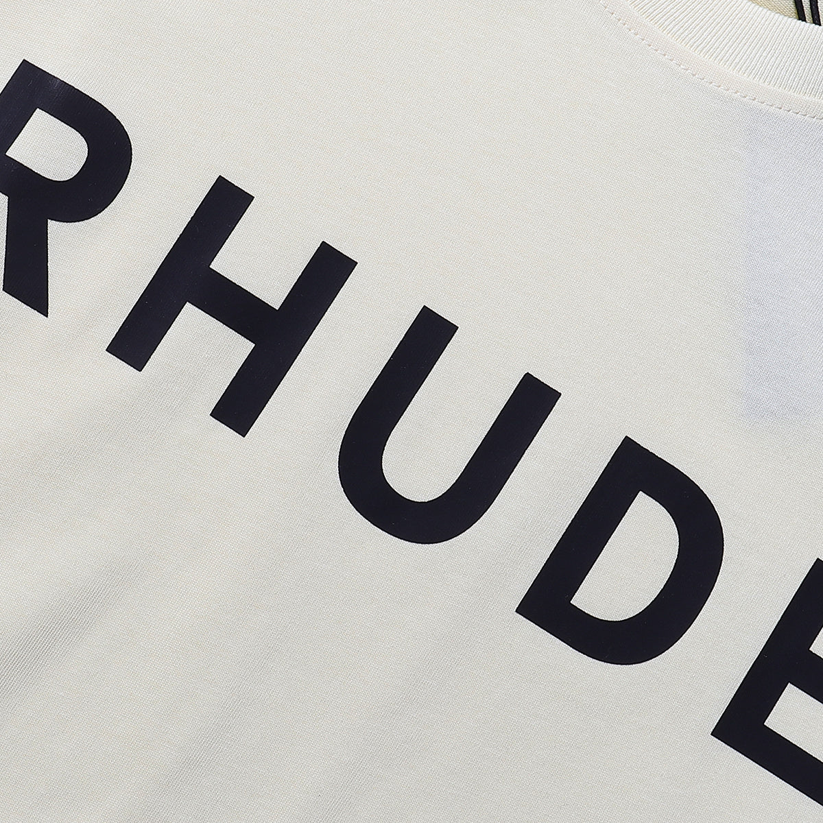 Rhude T-shirts Sailing Nautical Printing Cotton Casual Short Sleeves Men and Women