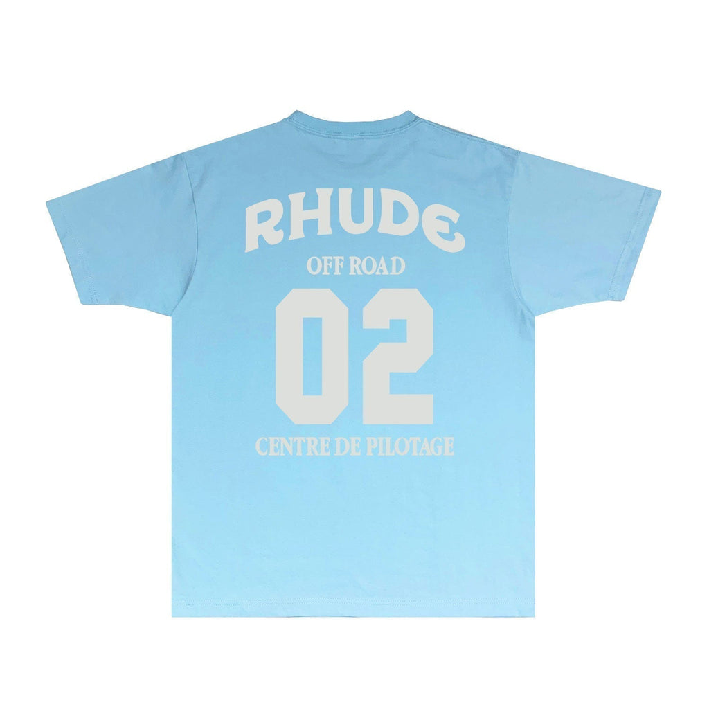 Rhude T-shirts Printed Trendy Pure Cotton